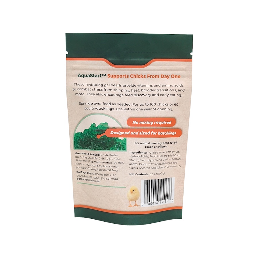 AquaStart Hydration Supplement Bag Back
