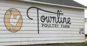 Townline Poultry Farm - Old Farm Sign Painting on Barn