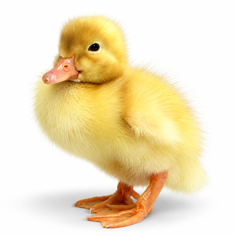 Peking duckling, yellow down