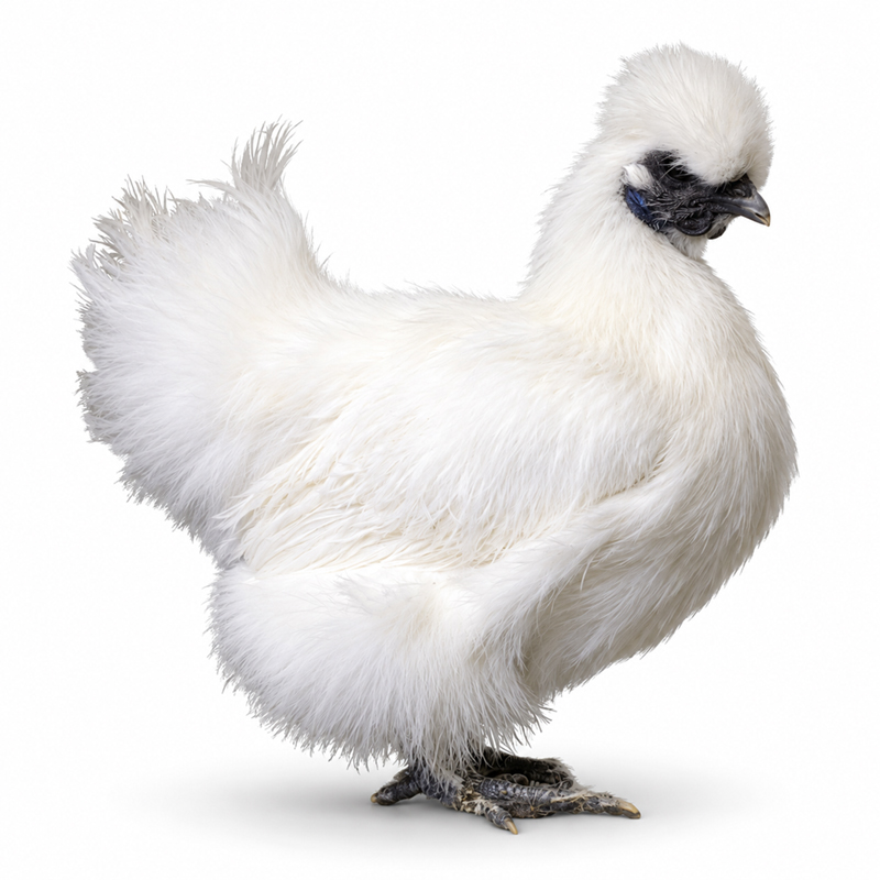 White Silkie Bantam Adult Townline Hatchery